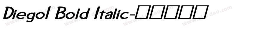 Diego1 Bold Italic字体转换
